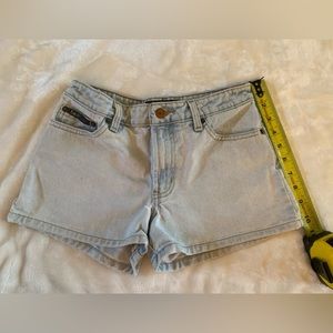 L.E.I light blue wash high waisted shorts